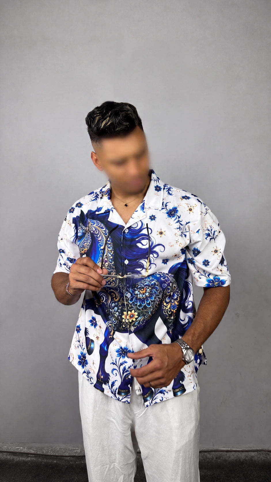 Sapphire Horse Shirt (Oversized) — 1