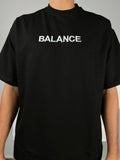 Head & Heart T-Shirt White – Front view with BALANCE embroidery