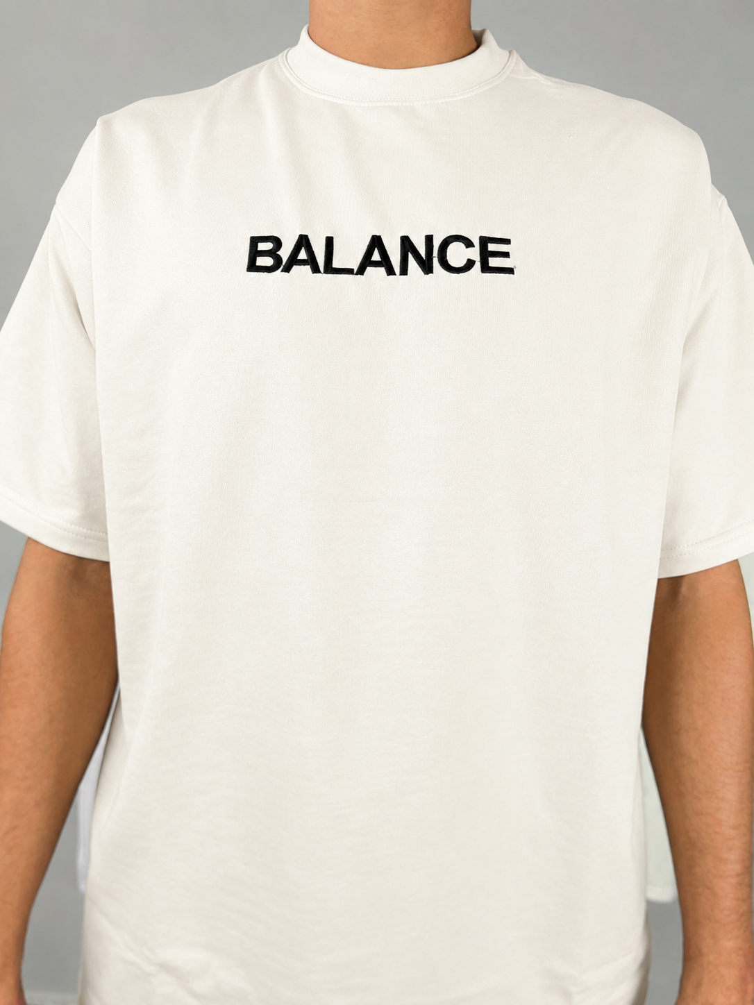 Head & Heart T-Shirt Beige – Back view render