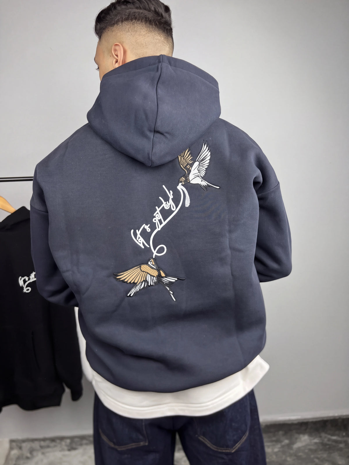 Hoodie Oversized - Birds