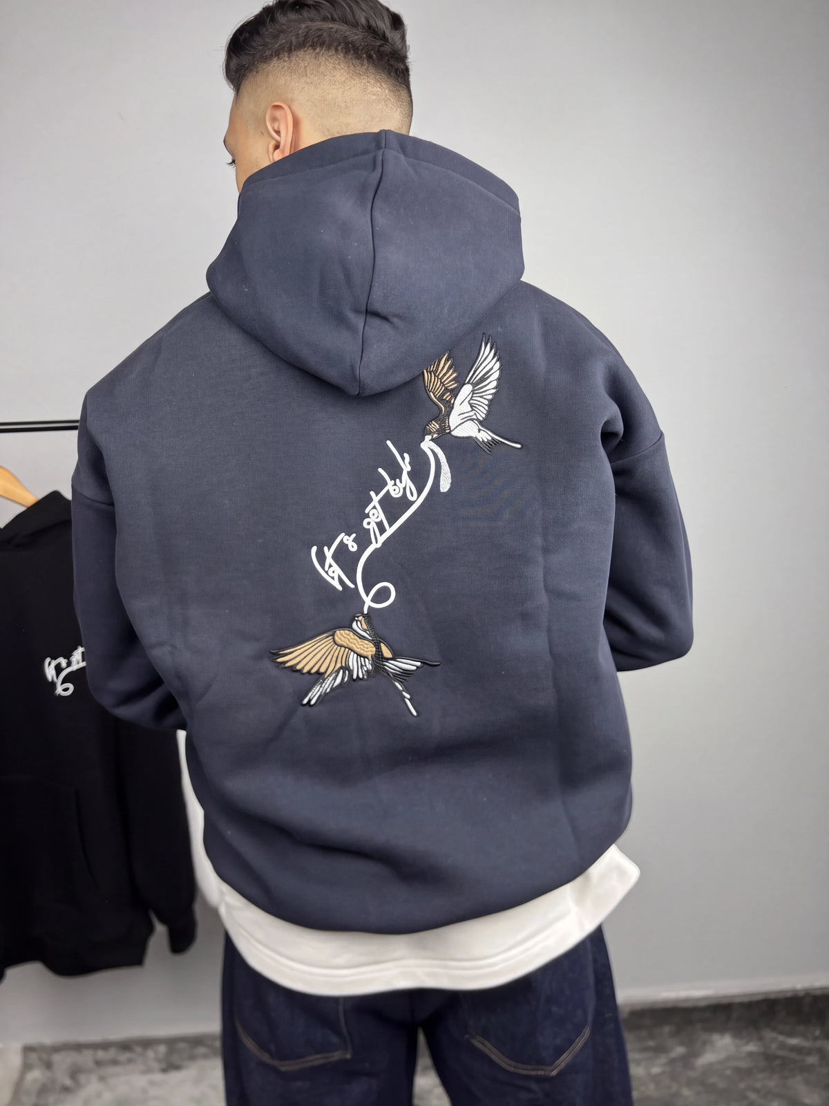Hoodie Oversized - Birds